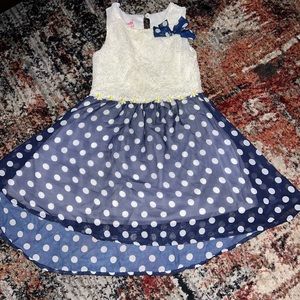 Girls size 5 Polka dotted dress